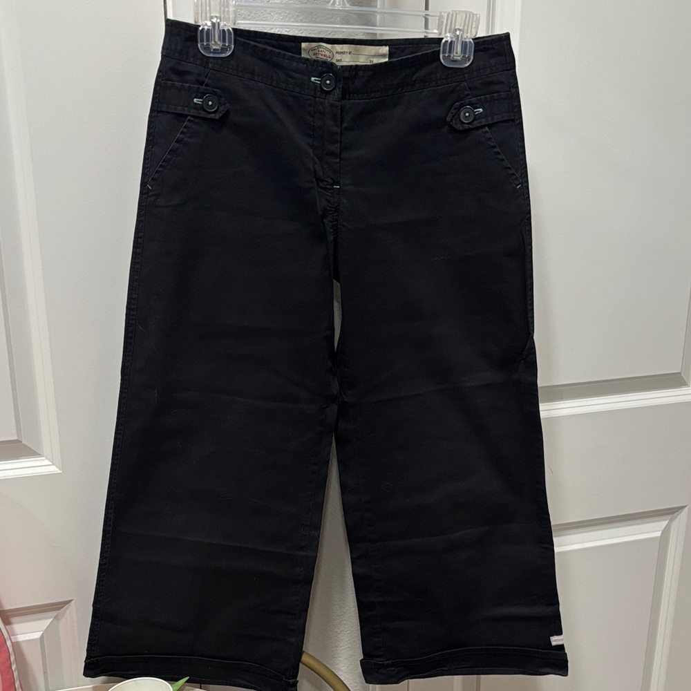 GUC Sitwell Black Cropped Chinos